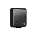 Samsung Galaxy Z Flip8 Qialino Classic Lompakkomallinen Nahkakotelo - Musta