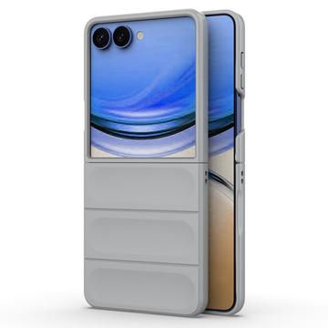 Samsung Galaxy Z Flip8 Rugged TPU Suojakuori - Vaaleanharmaa