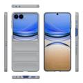 Samsung Galaxy Z Flip8 Rugged TPU Suojakuori - Vaaleanharmaa