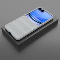 Samsung Galaxy Z Flip8 Rugged TPU Suojakuori - Vaaleanharmaa