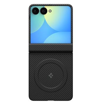 Samsung Galaxy Z Flip8 Spigen AirSkin Aramid MagSafe -kotelo - musta
