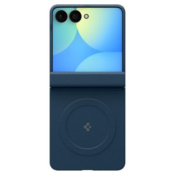Samsung Galaxy Z Flip8 Spigen AirSkin Aramid MagSafe -kotelo - Tummansininen