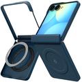 Samsung Galaxy Z Flip8 Spigen AirSkin Aramid MagSafe -kotelo - Tummansininen