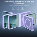 Samsung Galaxy Z Flip8 UltraGuard Matte MagSafe Kotelo - Tumman violetti