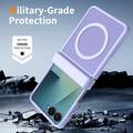 Samsung Galaxy Z Flip8 UltraGuard Matte MagSafe Kotelo - Tumman violetti
