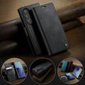 Samsung Galaxy Z Fold7 Caseme 033 vasikka tekstuuri lompakko tapauksessa RFID-sulku - musta