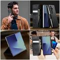 Samsung Galaxy Z Fold7 Caseme 033 vasikka tekstuuri lompakko tapauksessa RFID-sulku - musta