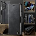 Samsung Galaxy Z Fold7 Caseme 033 vasikka tekstuuri lompakko tapauksessa RFID-sulku - musta