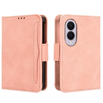 Samsung Galaxy Z Fold8 -kortinhaltijan lompakkokotelo - vaaleanpunainen