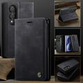 Samsung Galaxy Z Fold8 Caseme 033 vasikka tekstuuri lompakko tapauksessa RFID-sulku - musta