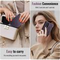 Samsung Galaxy Z Fold8 Caseme 033 vasikka tekstuuri lompakko tapauksessa RFID-sulku - violetti