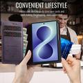 Samsung Galaxy Z Fold8 Caseme 033 vasikka tekstuuri lompakko tapauksessa RFID-sulku - violetti