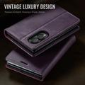 Samsung Galaxy Z Fold8 Caseme 033 vasikka tekstuuri lompakko tapauksessa RFID-sulku - violetti