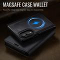 Samsung Galaxy Z Fold8 Caseme C49 2-in-1 irrotettava lompakkokotelo - MagSafe-yhteensopiva, RFID - Musta