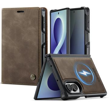 Samsung Galaxy Z Fold8 Caseme C49 2-in-1 irrotettava lompakkokotelo - MagSafe-yhteensopiva, RFID - Kahvi