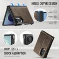 Samsung Galaxy Z Fold8 Caseme C49 2-in-1 irrotettava lompakkokotelo - MagSafe-yhteensopiva, RFID - Kahvi