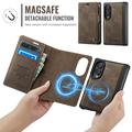 Samsung Galaxy Z Fold8 Caseme C49 2-in-1 irrotettava lompakkokotelo - MagSafe-yhteensopiva, RFID - Kahvi
