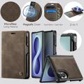 Samsung Galaxy Z Fold8 Caseme C49 2-in-1 irrotettava lompakkokotelo - MagSafe-yhteensopiva, RFID - Kahvi