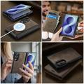 Samsung Galaxy Z Fold8 Caseme C49 2-in-1 irrotettava lompakkokotelo - MagSafe-yhteensopiva, RFID - Kahvi