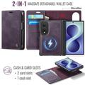 Samsung Galaxy Z Fold8 Caseme C49 2-in-1 irrotettava lompakkokotelo - MagSafe-yhteensopiva, RFID - violetti