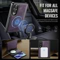Samsung Galaxy Z Fold8 Caseme C49 2-in-1 irrotettava lompakkokotelo - MagSafe-yhteensopiva, RFID - violetti