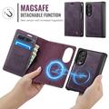 Samsung Galaxy Z Fold8 Caseme C49 2-in-1 irrotettava lompakkokotelo - MagSafe-yhteensopiva, RFID - violetti
