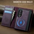 Samsung Galaxy Z Fold8 Caseme C49 2-in-1 irrotettava lompakkokotelo - MagSafe-yhteensopiva, RFID - violetti