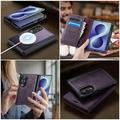 Samsung Galaxy Z Fold8 Caseme C49 2-in-1 irrotettava lompakkokotelo - MagSafe-yhteensopiva, RFID - violetti