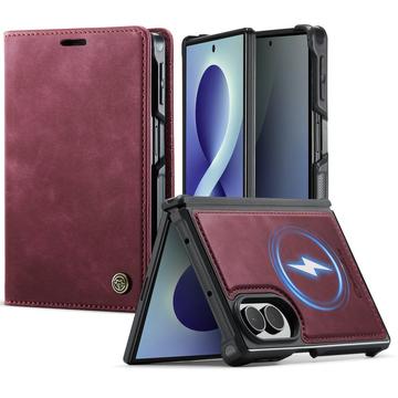 Samsung Galaxy Z Fold8 Caseme C49 2-in-1 irrotettava lompakkokotelo - MagSafe-yhteensopiva, RFID - punainen
