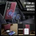Samsung Galaxy Z Fold8 Caseme C49 2-in-1 irrotettava lompakkokotelo - MagSafe-yhteensopiva, RFID - punainen