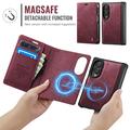 Samsung Galaxy Z Fold8 Caseme C49 2-in-1 irrotettava lompakkokotelo - MagSafe-yhteensopiva, RFID - punainen