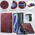 Samsung Galaxy Z Fold8 Caseme C49 2-in-1 irrotettava lompakkokotelo - MagSafe-yhteensopiva, RFID - punainen