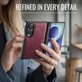 Samsung Galaxy Z Fold8 Caseme C49 2-in-1 irrotettava lompakkokotelo - MagSafe-yhteensopiva, RFID - punainen