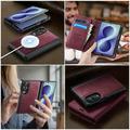 Samsung Galaxy Z Fold8 Caseme C49 2-in-1 irrotettava lompakkokotelo - MagSafe-yhteensopiva, RFID - punainen