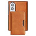 Samsung Galaxy Z Fold8 -magneettikotelo korttitaskulla - ruskea