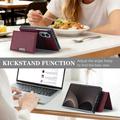 Samsung Galaxy Z Fold8 -magneettikotelo korttitaskulla - punainen
