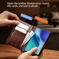Samsung Galaxy Z Fold8 Qialino Classic Lompakkomallinen Nahkakotelo - Tummanruskea