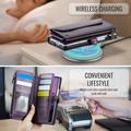 Samsung Galaxy Z Fold8 Ultra CaseMe C36 RFID-suojattu lompakkokotelo - Violetti