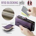 Samsung Galaxy Z Fold8 Ultra CaseMe C36 RFID-suojattu lompakkokotelo - Violetti