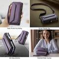 Samsung Galaxy Z Fold8 Ultra CaseMe C36 RFID-suojattu lompakkokotelo - Violetti
