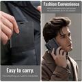 Samsung Galaxy Z Fold8 Ultra Caseme 033 vasikka tekstuuri lompakko tapauksessa RFID-sulku - musta