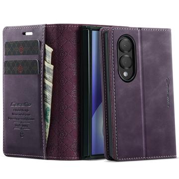 Samsung Galaxy Z Fold8 Ultra Caseme 033 vasikka tekstuuri lompakko tapauksessa RFID-sulku - violetti