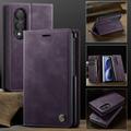 Samsung Galaxy Z Fold8 Ultra Caseme 033 vasikka tekstuuri lompakko tapauksessa RFID-sulku - violetti