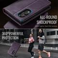 Samsung Galaxy Z Fold8 Ultra Caseme 033 vasikka tekstuuri lompakko tapauksessa RFID-sulku - violetti
