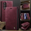 Samsung Galaxy Z Fold8 Ultra Caseme 033 vasikka tekstuuri lompakko tapauksessa RFID-sulku - punainen