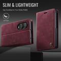 Samsung Galaxy Z Fold8 Ultra Caseme 033 vasikka tekstuuri lompakko tapauksessa RFID-sulku - punainen