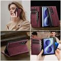 Samsung Galaxy Z Fold8 Ultra Caseme 033 vasikka tekstuuri lompakko tapauksessa RFID-sulku - punainen