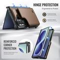 Samsung Galaxy Z Fold8 Ultra Caseme C22 -kotelo, RFID-korttilompakko - ruskea