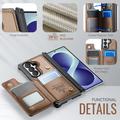 Samsung Galaxy Z Fold8 Ultra Caseme C22 -kotelo, RFID-korttilompakko - ruskea