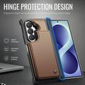 Samsung Galaxy Z Fold8 Ultra Caseme C22 -kotelo, RFID-korttilompakko - ruskea